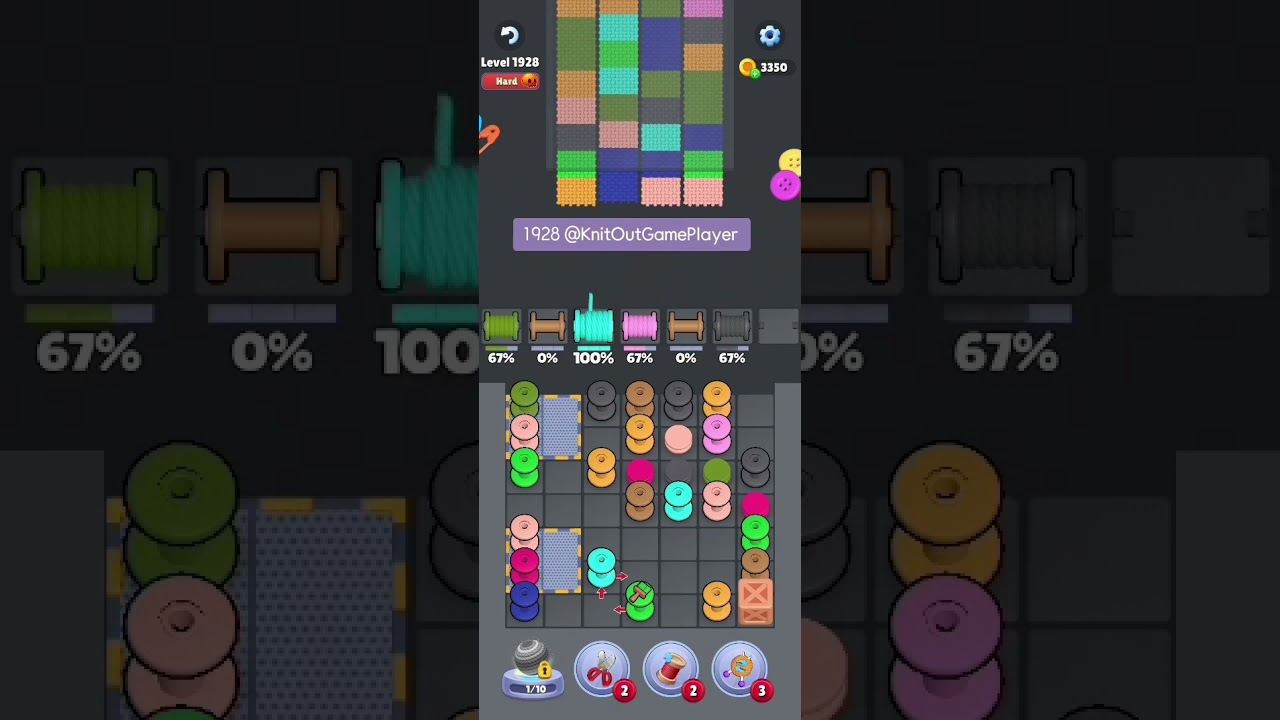 Knit Out Level 1928: Knit Out Game Level 1928