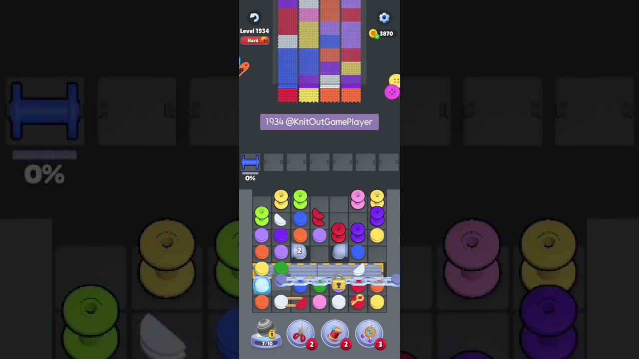 Knit Out Level 1934: Knit Out Game Level 1934