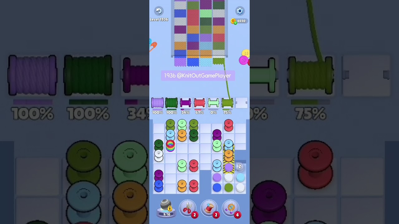 Knit Out Level 1936: Knit Out Game Level 1936