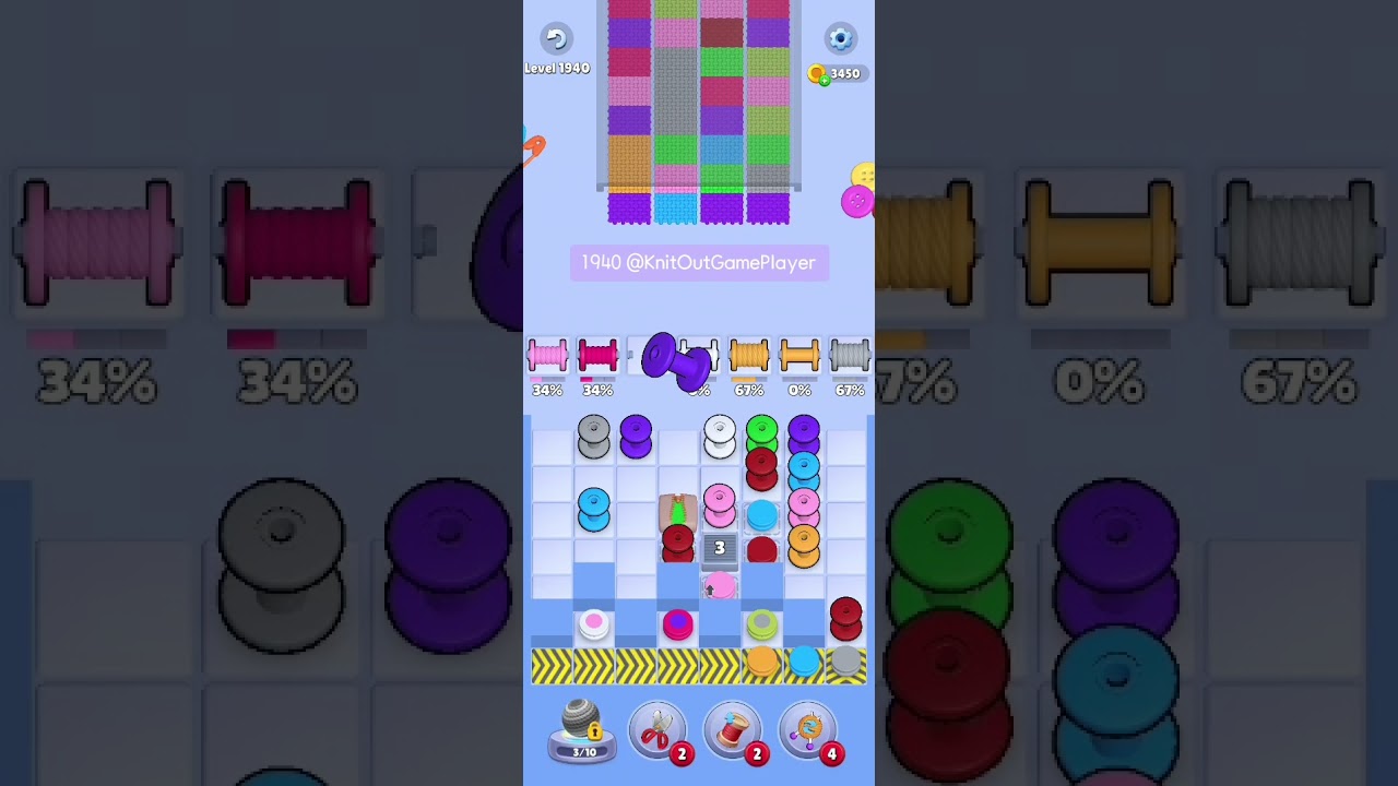 Knit Out Level 1940: Knit Out Game Level 1940