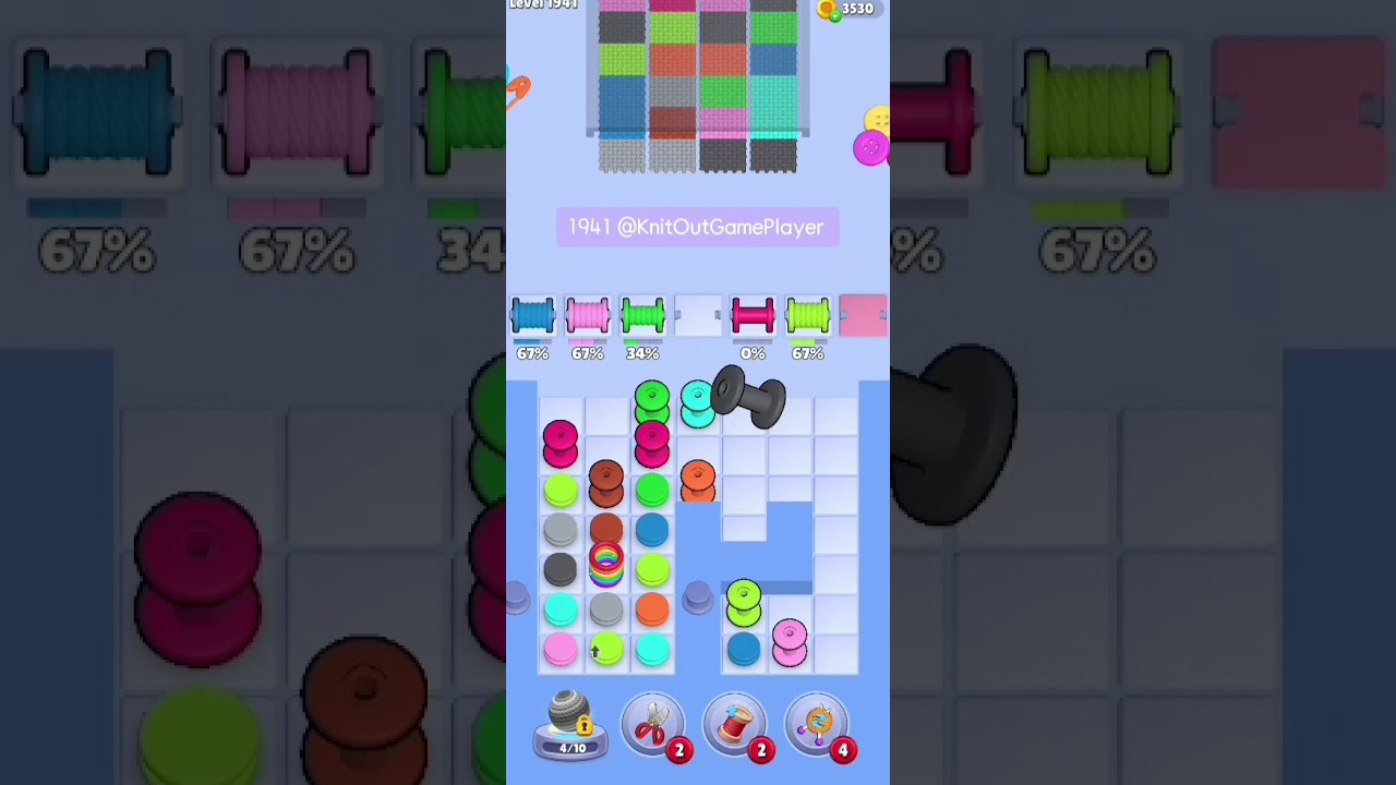 Knit Out Level 1941: Knit Out Game Level 1941