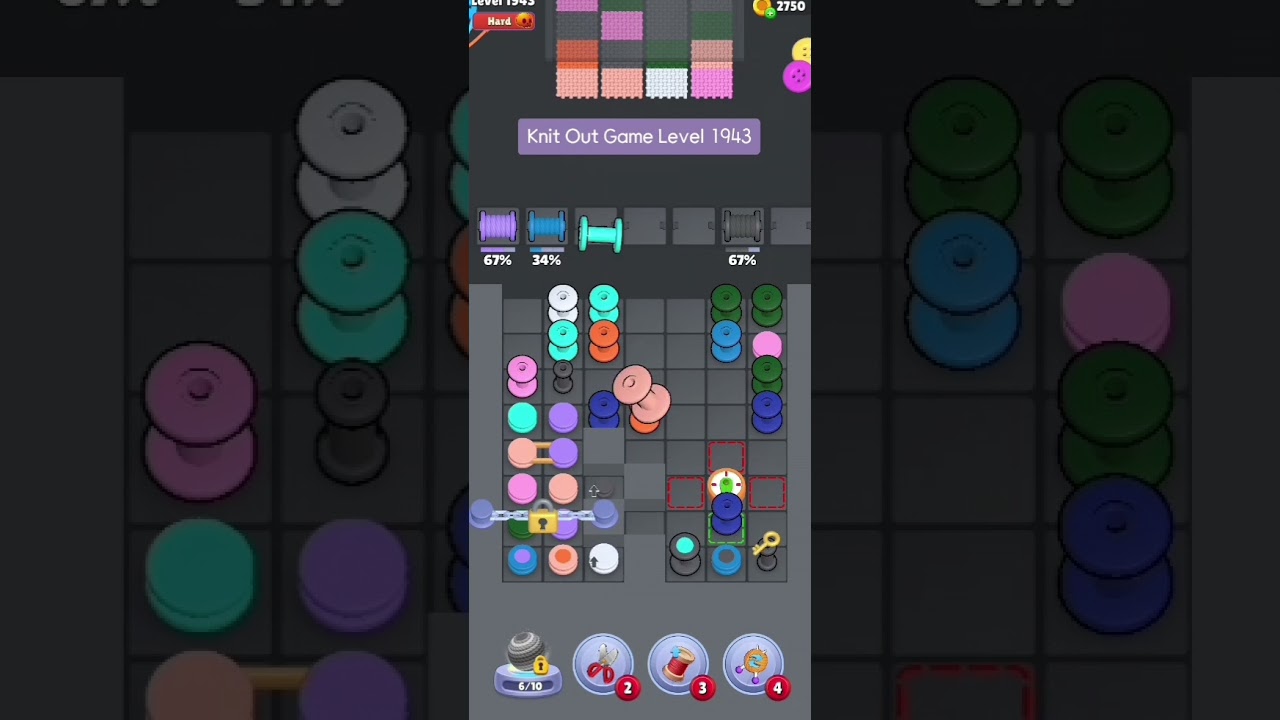 Knit Out Level 1943: Knit Out Game Level 1943