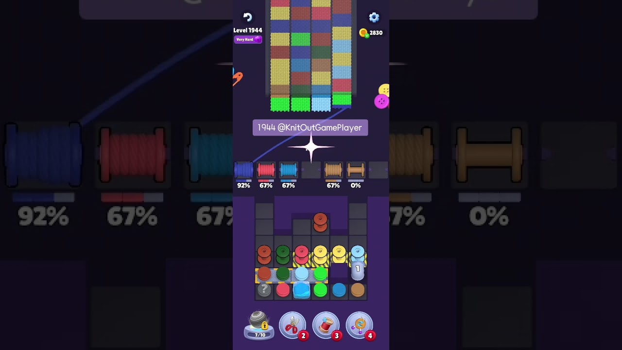 Knit Out Level 1944: Knit Out Game Level 1944