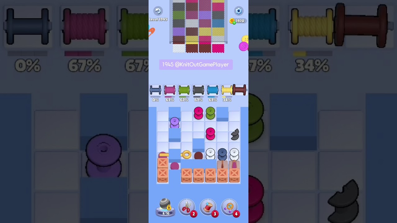 Knit Out Level 1945: Knit Out Game Level 1945