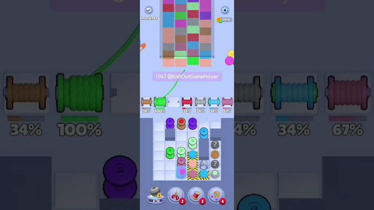 Knit Out Level 1947: Knit Out Game Level 1947