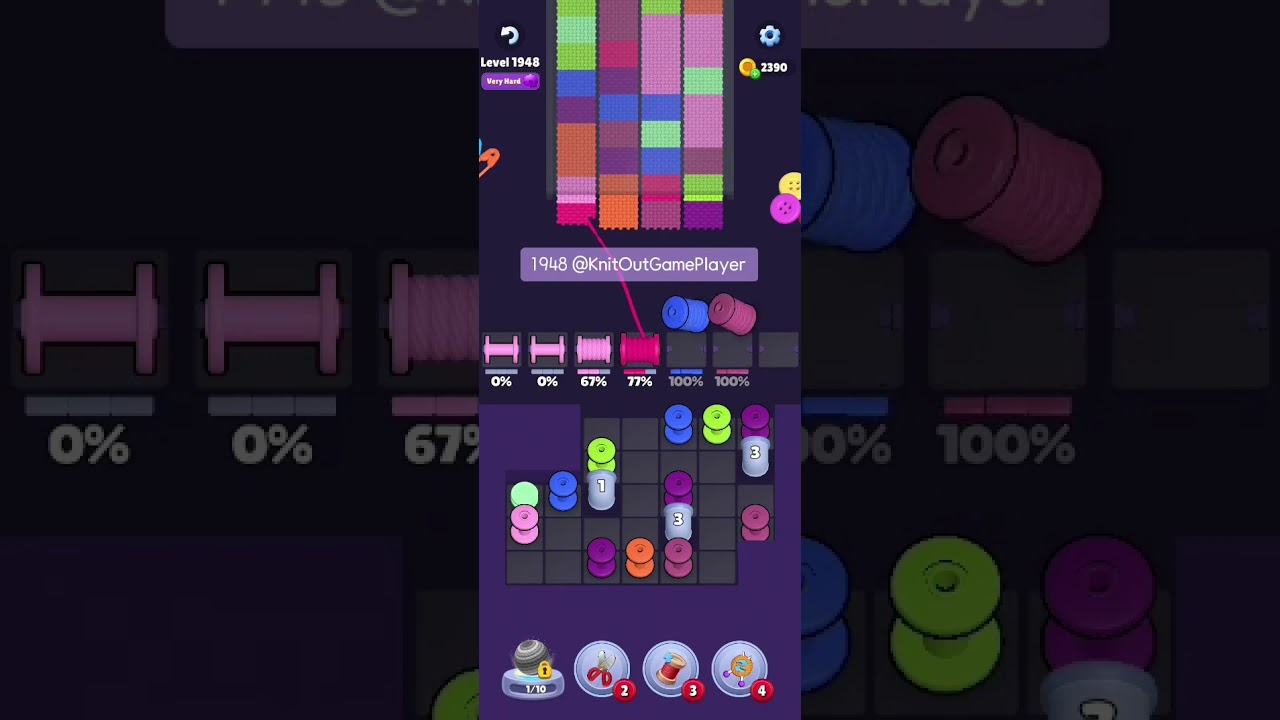 Knit Out Level 1948: Knit Out Game Level 1948
