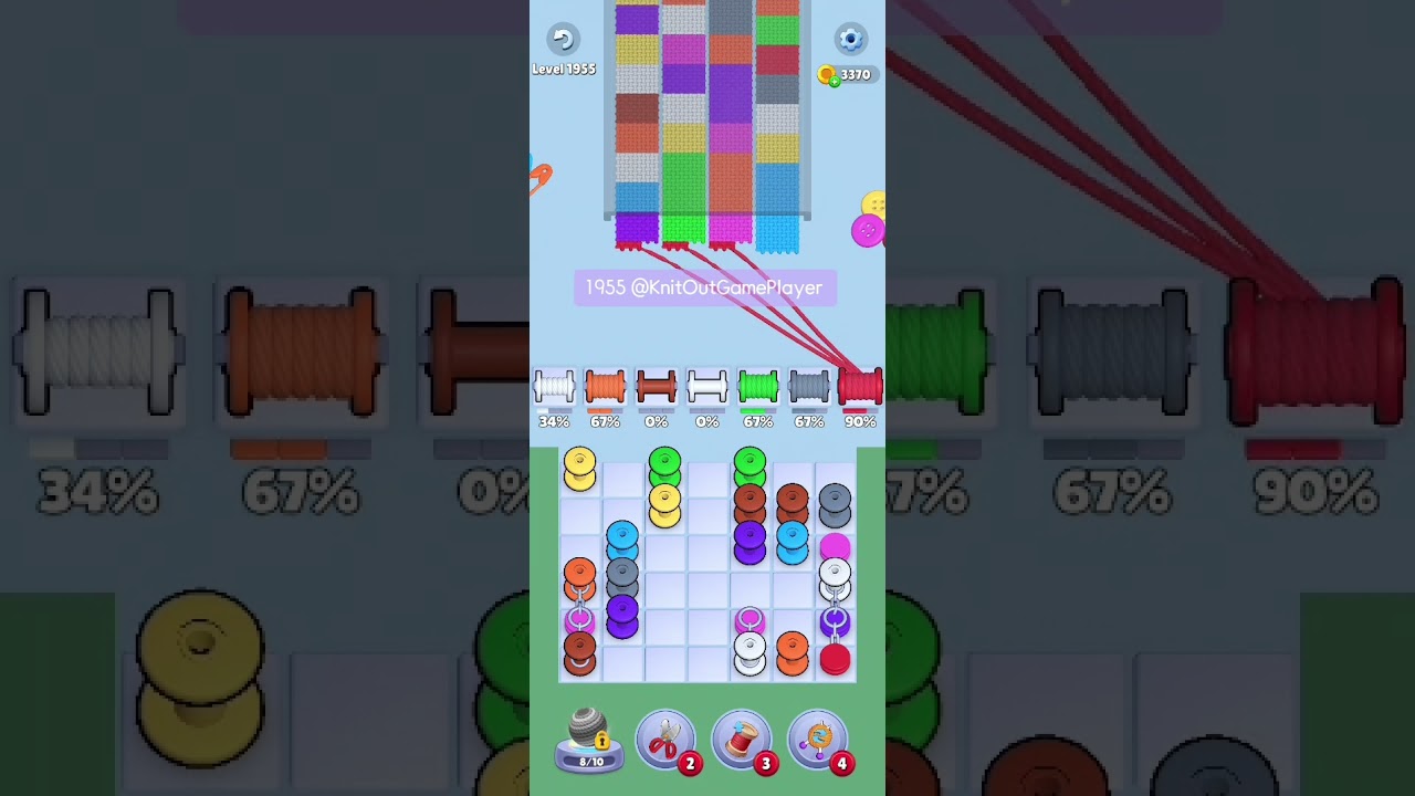 Knit Out Level 1955: Knit Out Game Level 1955