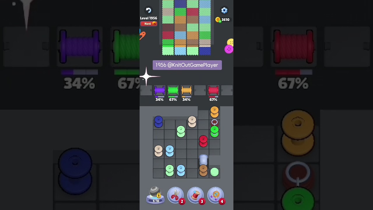 Knit Out Level 1956: Knit Out Game Level 1956