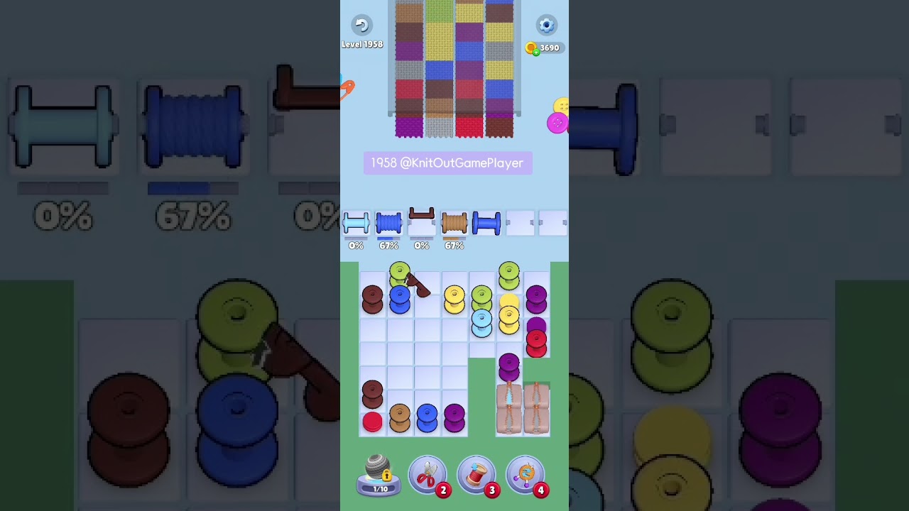 Knit Out Level 1958: Knit Out Game Level 1958