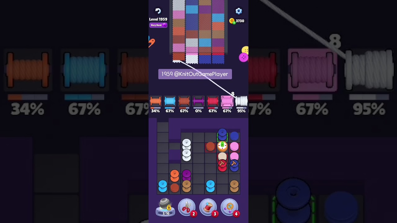 Knit Out Level 1959: Knit Out Game Level 1959