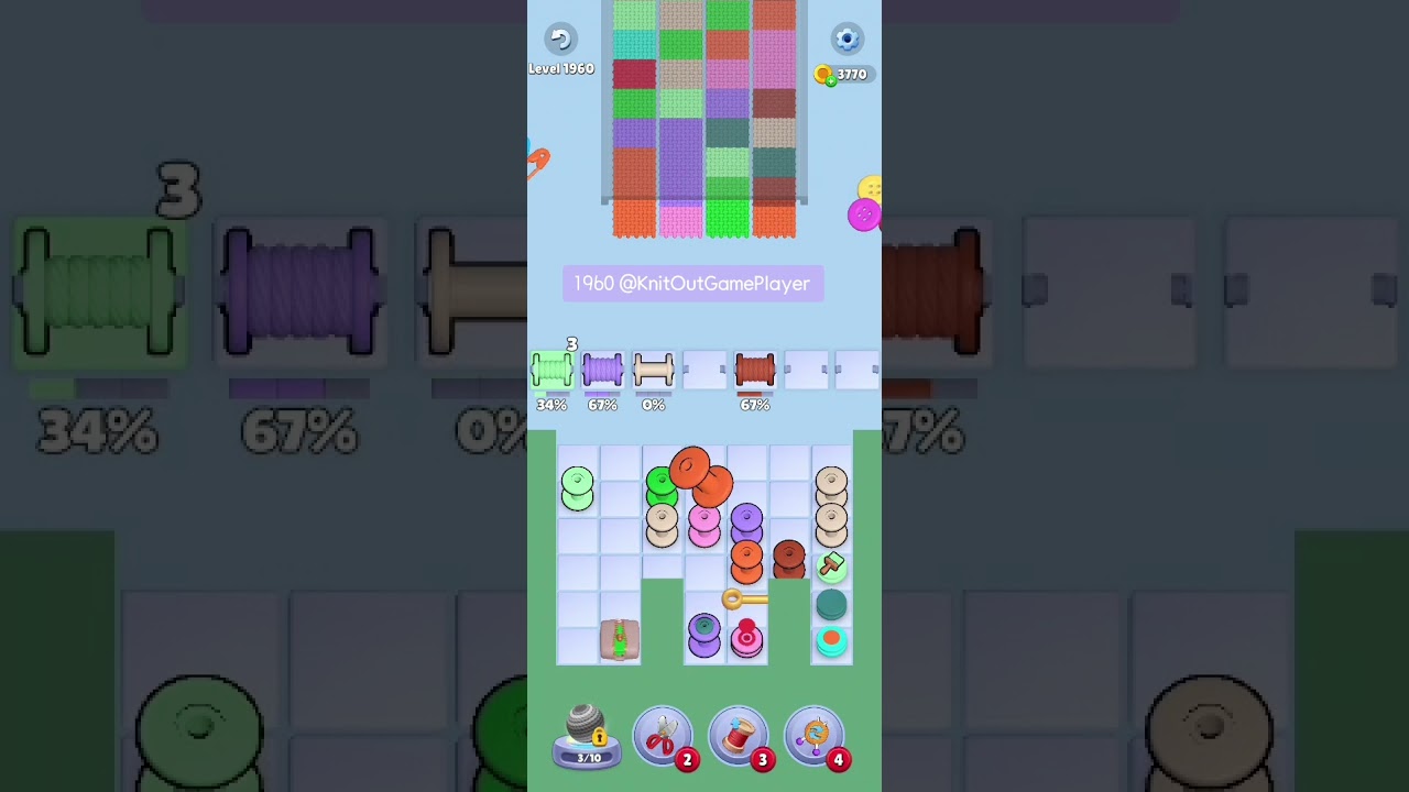 Knit Out Level 1960: Knit Out Game Level 1960