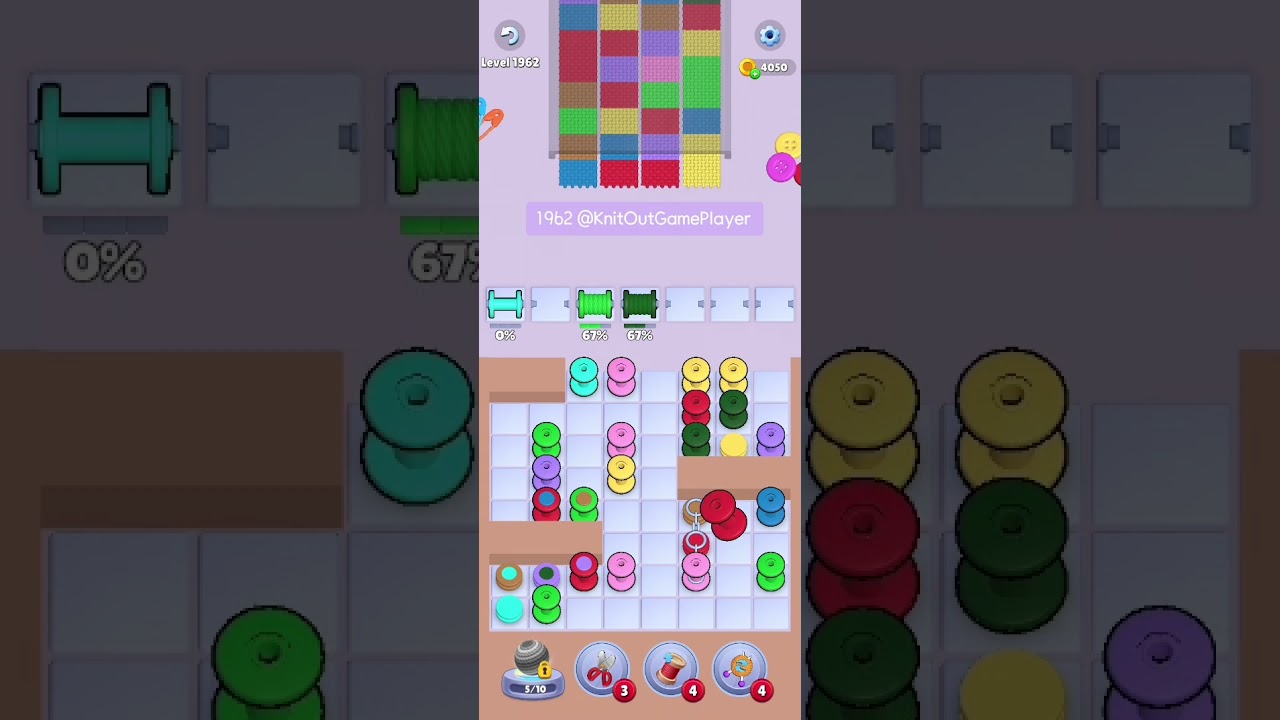 Knit Out Level 1962: Knit Out Game Level 1962