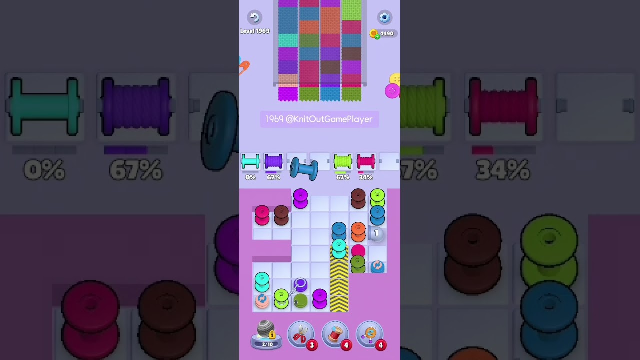 Knit Out Level 1969: Knit Out Game Level 1969