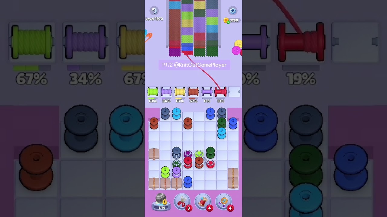 Knit Out Level 1972: Knit Out Game Level 1972