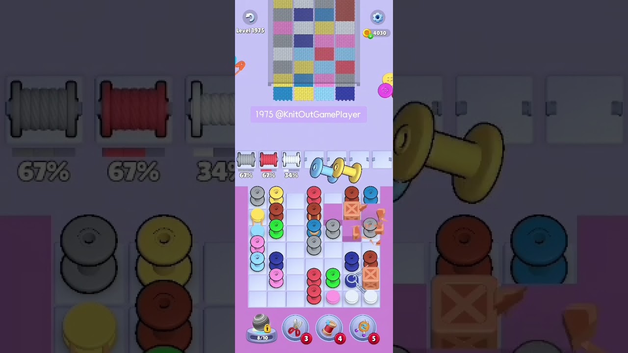 Knit Out Level 1975: Knit Out Game Level 1975