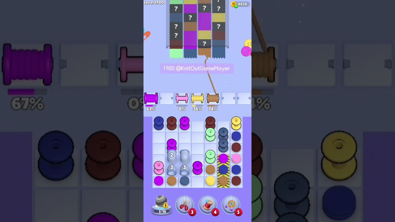 Knit Out Level 1980: Knit Out Game Level 1980