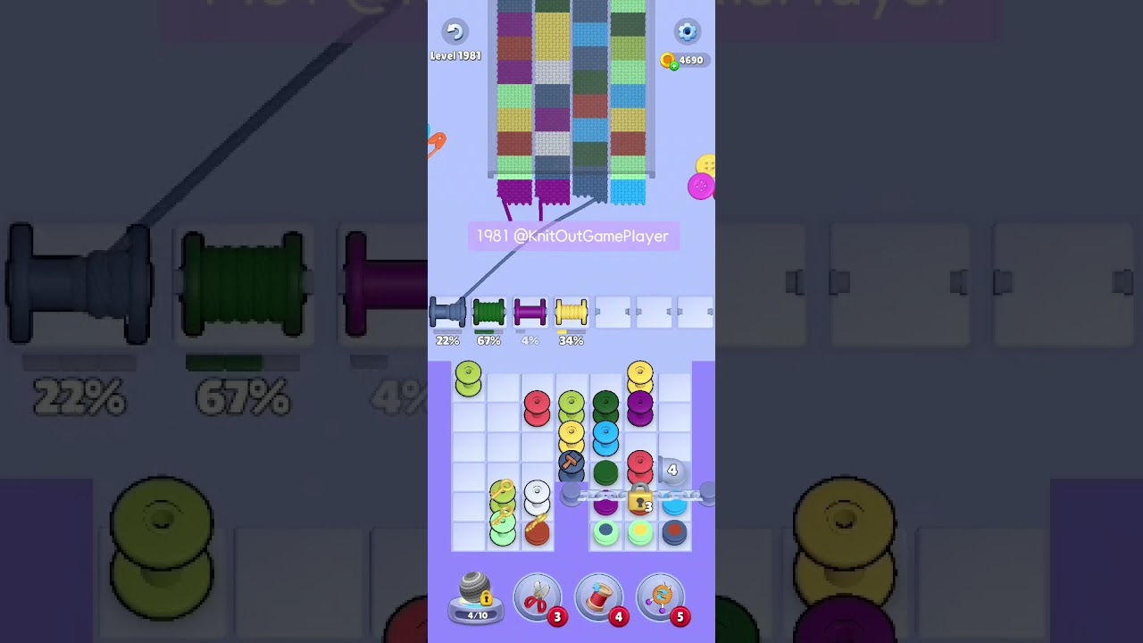 Knit Out Level 1981: Knit Out Game Level 1981