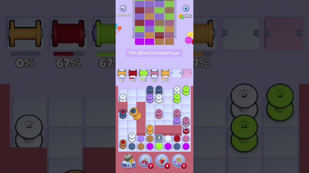 Knit Out Level 1984: Knit Out Game Level 1984