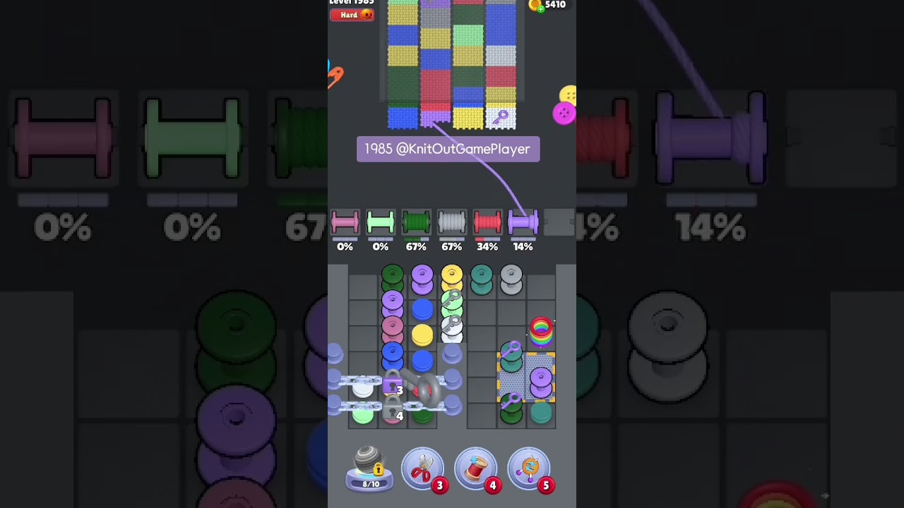 Knit Out Level 1985: Knit Out Game Level 1985
