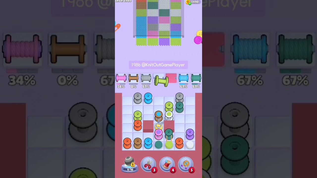 Knit Out Level 1986: Knit Out Game Level 1986