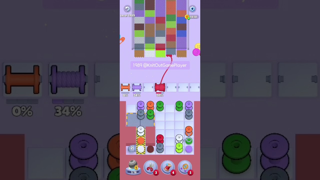 Knit Out Level 1989: Knit Out Game Level 1989