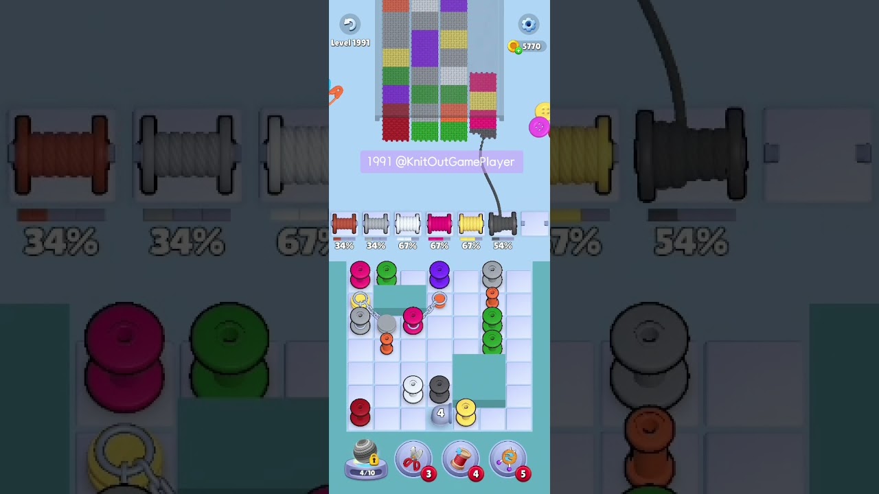 Knit Out Level 1991: Knit Out Game Level 1991