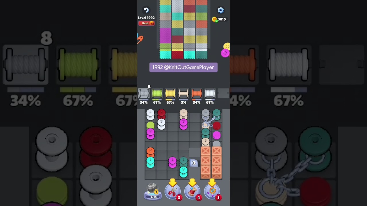 Knit Out Level 1992: Knit Out Game Level 1992