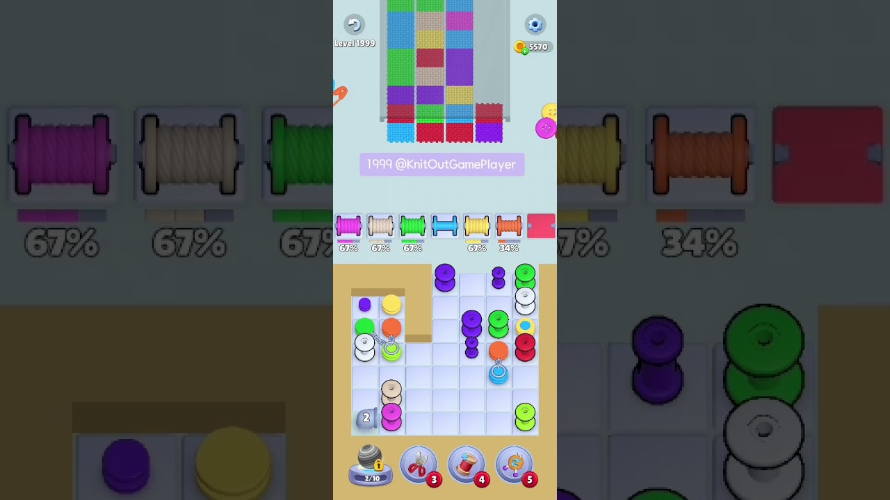 Knit Out Level 1999: Knit Out Game Level 1999