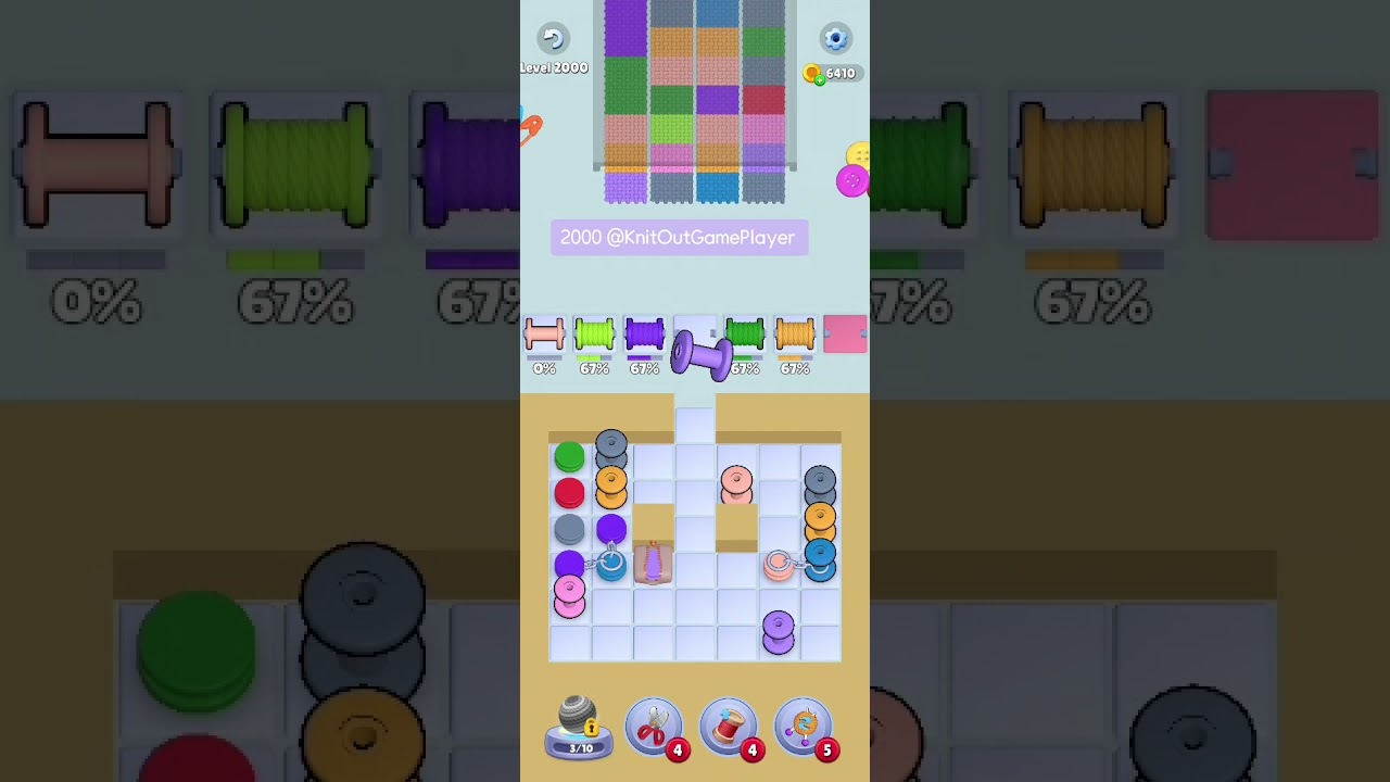 Knit Out Level 2000: Knit Out Game Level 2000