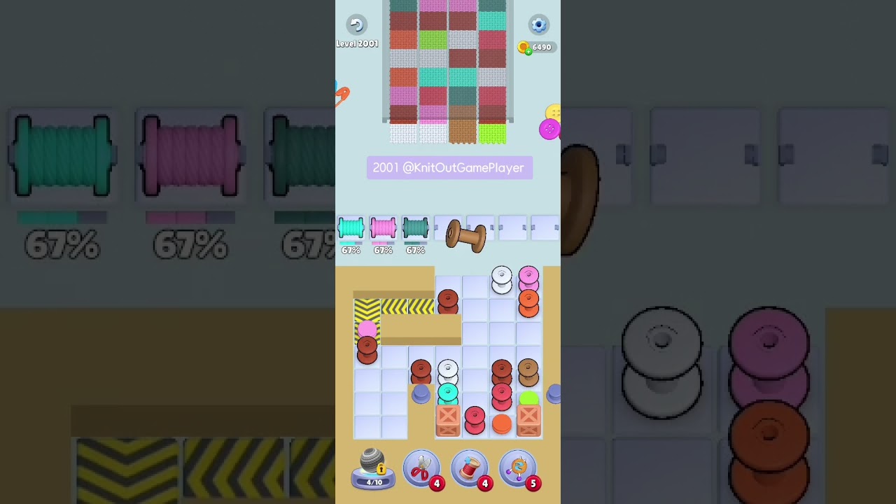 Knit Out Level 2001: Knit Out Game Level 2001