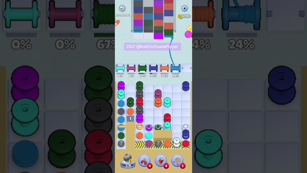 Knit Out Level 2002: Knit Out Game Level 2002