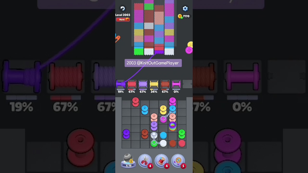 Knit Out Level 2003: Knit Out Game Level 2003