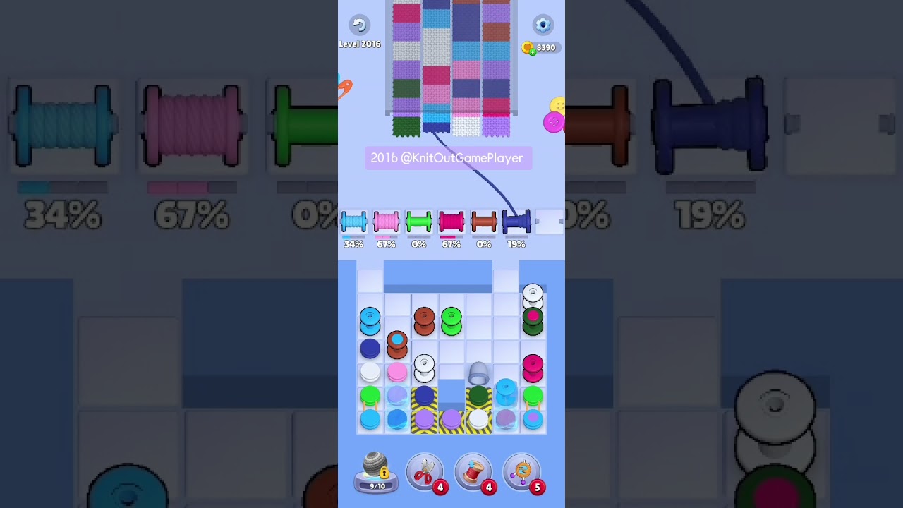 Knit Out Level 2016: Knit Out Game Level 2016