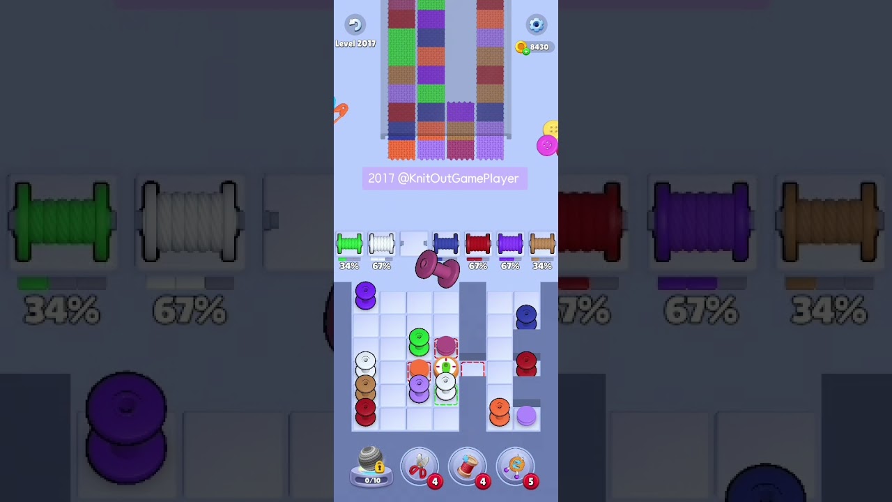 Knit Out Level 2017: Knit Out Game Level 2017