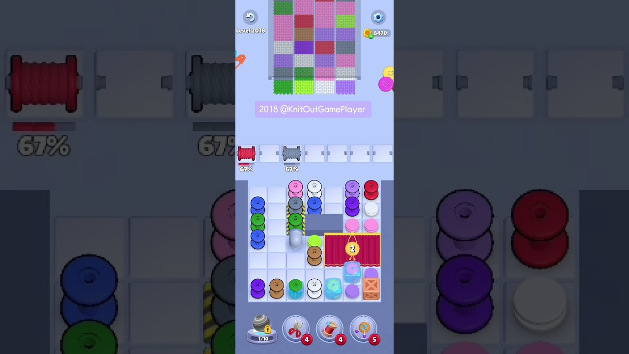 Knit Out Level 2018: Knit Out Game Level 2018