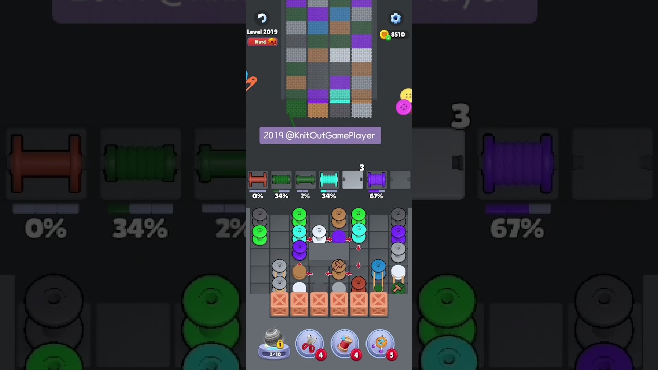 Knit Out Level 2019: Knit Out Game Level 2019