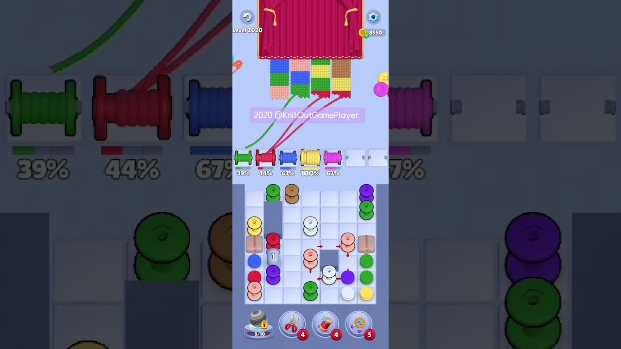 Knit Out Level 2020: Knit Out Game Level 2020
