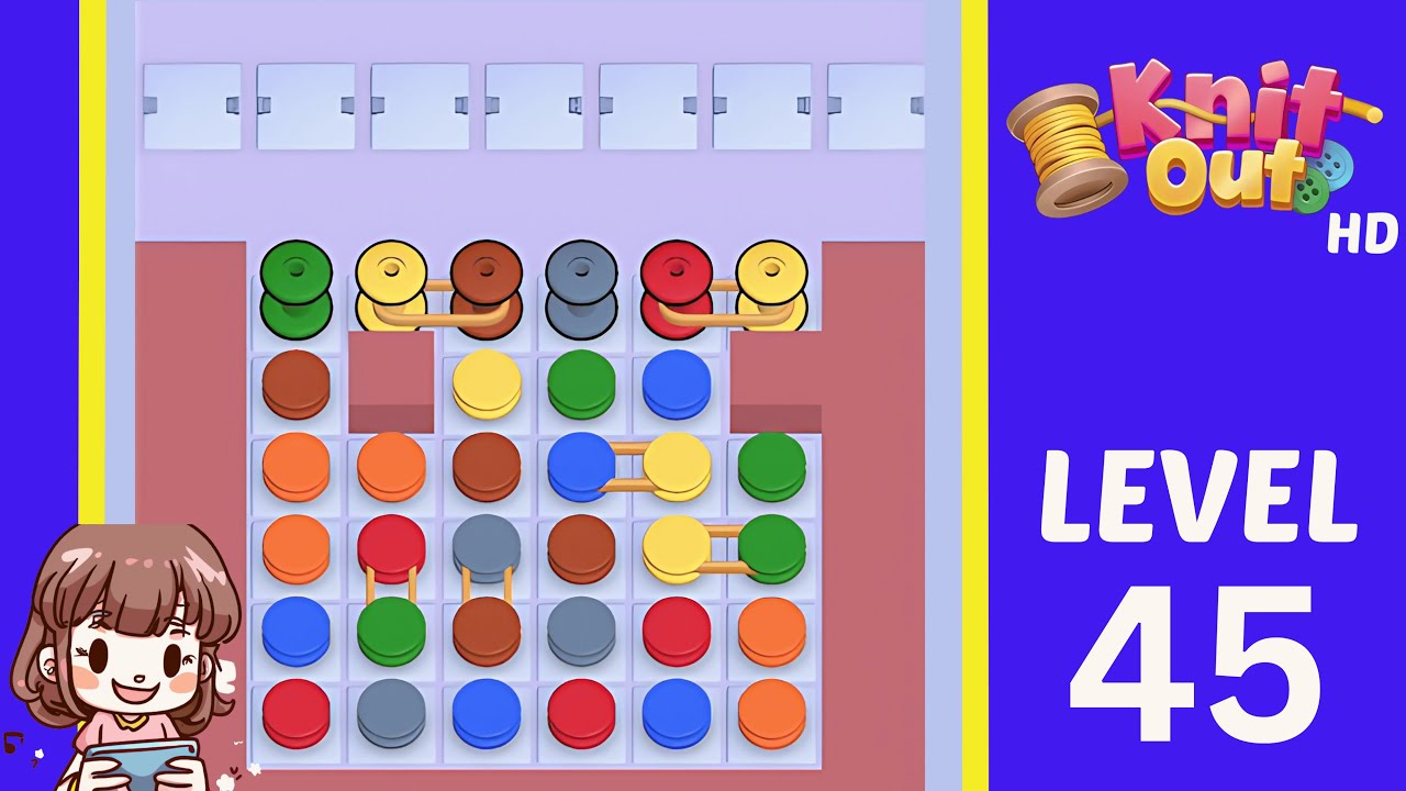 Knit Out Level 45: Knit Out Game Level 45
