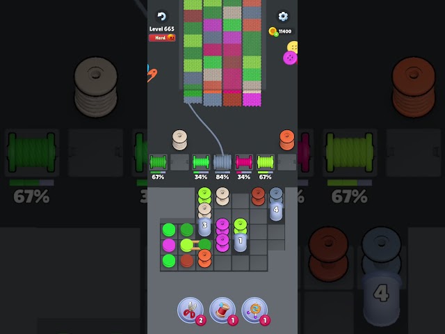 Knit Out Level 665: Knit Out Game Level 665