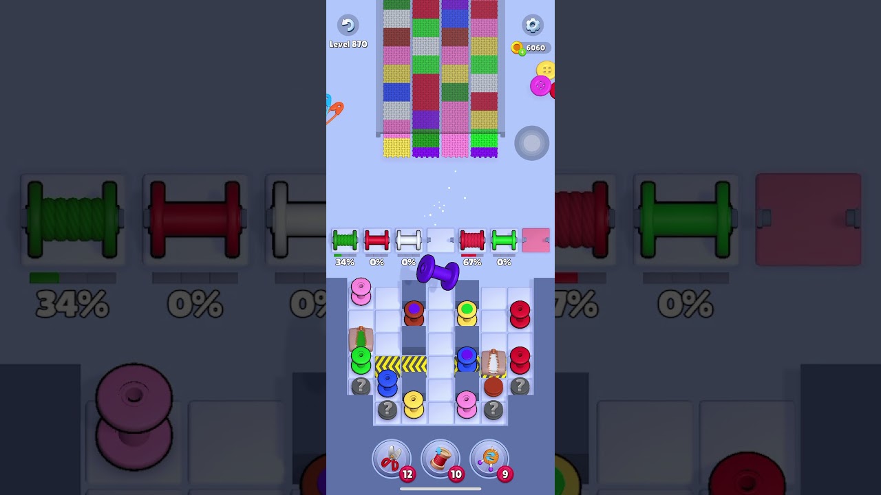 Knit Out Level 870: Knit Out Game Level 870